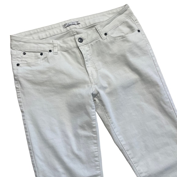 prAna Kara White Five Pocket Denim Jeans Size 12/31 Model #W4KARA115 - Picture 4 of 13